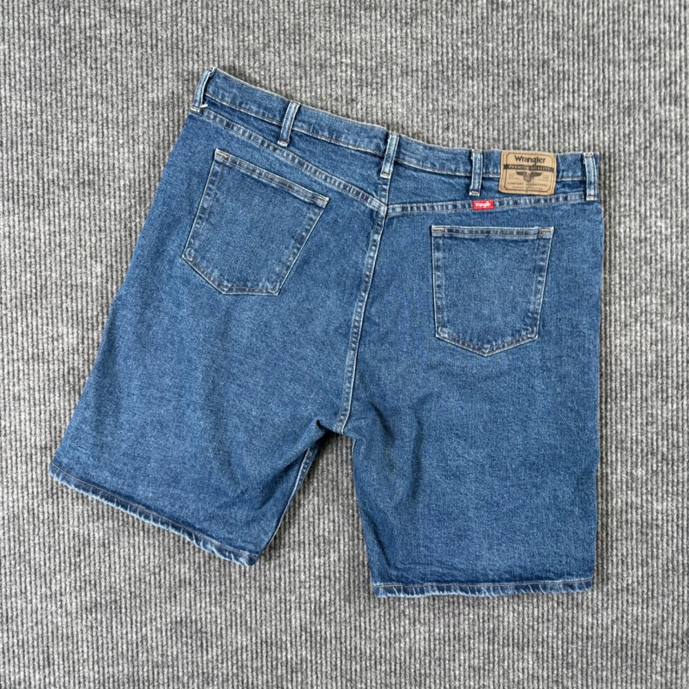 Wrangler Denim Shorts Mens 42 Blue Jean Relaxed Fit‎ Casual Workwear Vintage